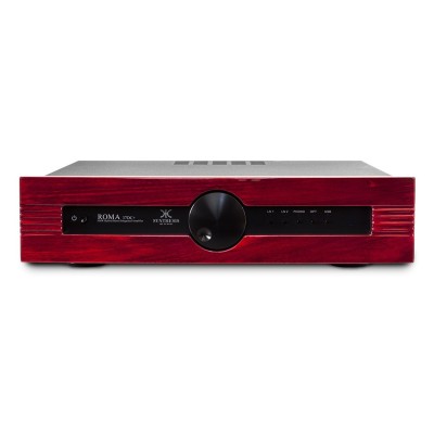 Synthesis roma 37dc+ wood amplificatore integrato ibrido con DAC - legno rosso