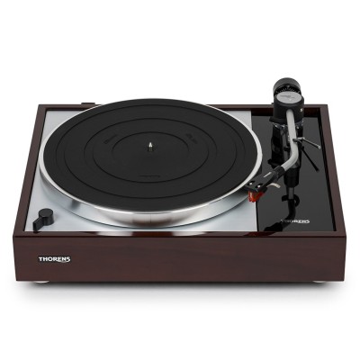 Gramofon Thorens TD 1500 z ręcznym zawieszeniem i pływającym podwoziem – orzech włoski
