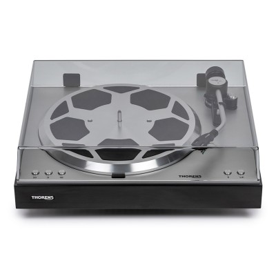 Thorens TD 404 DD Plattenspieler mit Direktantrieb-Gleichstrommotor – Schwarz