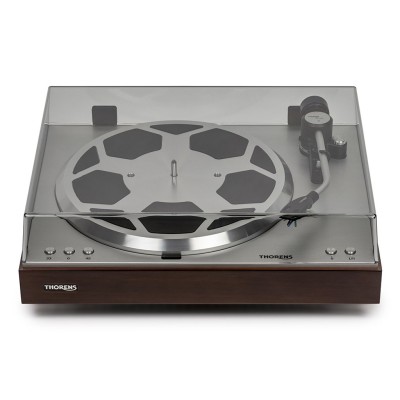 Thorens TD 404 DD Plattenspieler mit Direktantrieb-Gleichstrommotor – Walnuss
