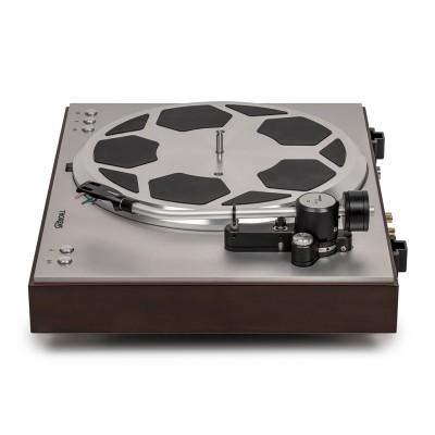 Thorens TD 404 DD Plattenspieler mit Direktantrieb-Gleichstrommotor – Walnuss
