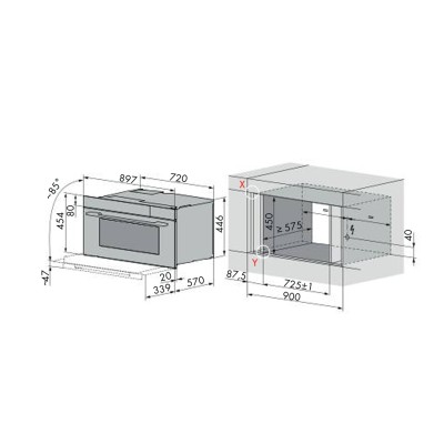 V-Zug CombiSteamer V6000 45PLY Grand 90cm Built-in Platinum Combi Steam Oven – 2304600012