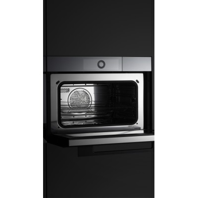 Four à micro-ondes combiné encastrable V-Zug 2304100007 V6000 avec fonction vapeur, hauteur 45 cm, noir