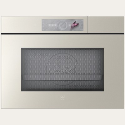 V-Zug 2304700015 V6000 Built-in 45cm Combi Steam Microwave Oven - Pearl