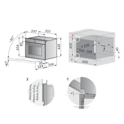 V-Zug 2402500009 CombiMiwell V4000 45P forno microonde da incasso - platino