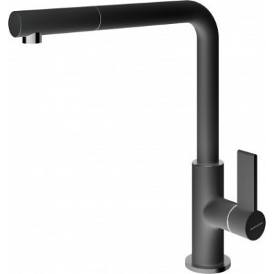 Robinet mitigeur noir unique Barazza 1rubun2d
