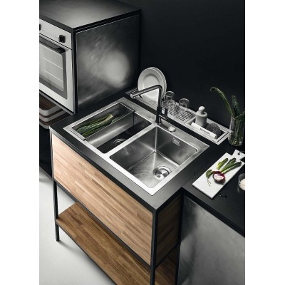 Robinet mitigeur noir unique Barazza 1rubun2d