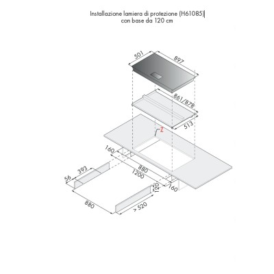 V-Zug 3113400009 V6000 Fullflex piano cottura induzione 90 cm nero