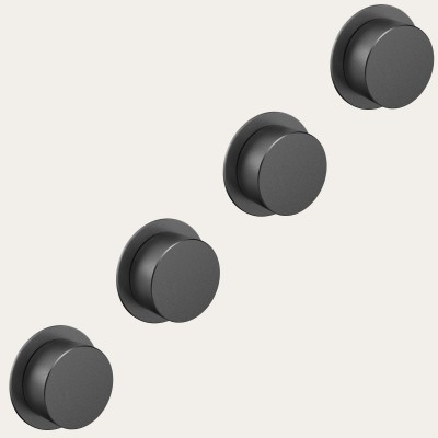 V-Zug 1289767 Kit 4 manopole per piani ad induzione - nero