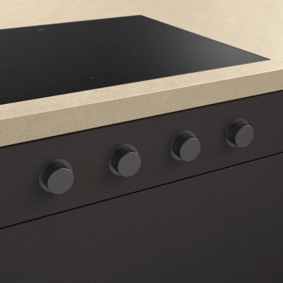 V-Zug 1289767 Kit 4 manopole per piani ad induzione - nero