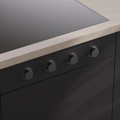 V-Zug 1289767 Kit 4 manopole per piani ad induzione - nero