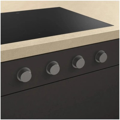 V-Zug 1289768 Kit 4 manopole per piani ad induzione - platino