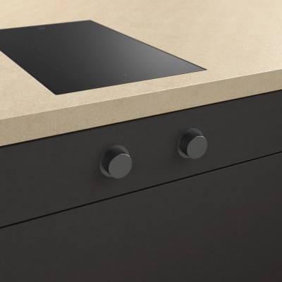 V-Zug 1289770 Kit due manopole per piani ad induzione - nero