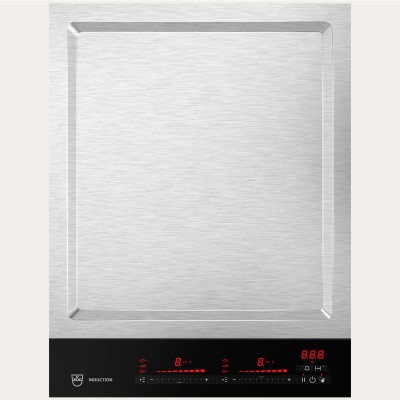 V-Zug 3114000001 Teppan Yaki I40 piastra domino da incasso 40 cm - inox