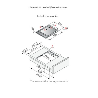 V-Zug 3114000001 Teppan Yaki I40 piastra domino da incasso 40 cm - inox