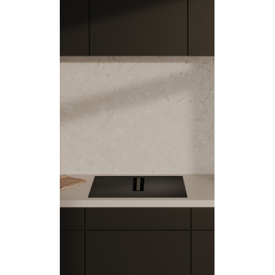 V-Zug 3117500005 V2000 I604 piano induzione con cappa integrata 60 cm nero opaco