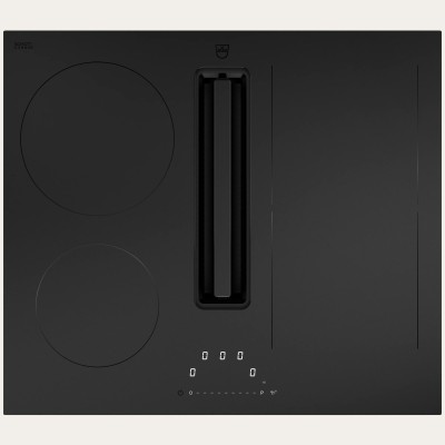 V-Zug 3117500005 V2000 I604 piano induzione con cappa integrata 60 cm nero opaco