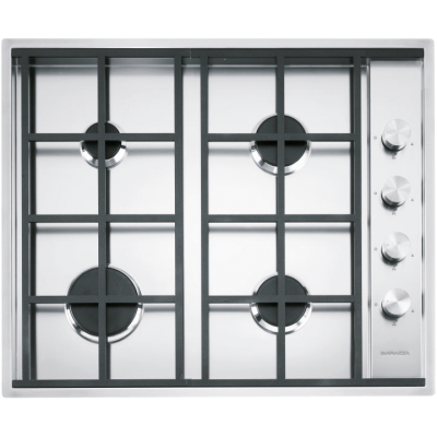 Placa de gas de laboratorio Barazza 1plb4 65 cm acero inoxidable