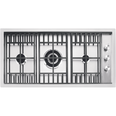 Placa de gas de laboratorio Barazza 1plb2t 90 cm acero inoxidable