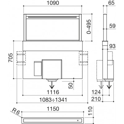 Barazza 1kbdd12 Bodenabzugshaube 120 cm