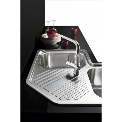 Barazza 1lfs82a b_fast corner sink 2 bowls + drainer 83cm