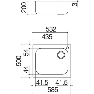 Barazza 1is6060/1 select fregadero 1 seno 58 cm acero inoxidable