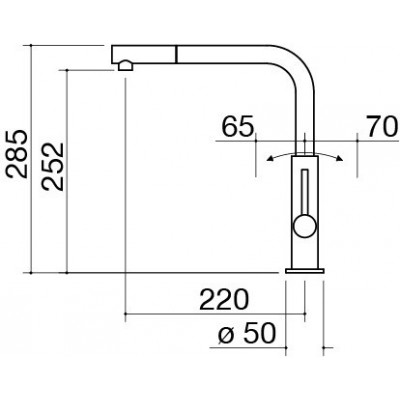 Barazza 1rubmof1c Werkstatt-Mischbatterie