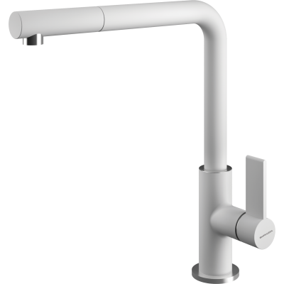Grifo mezclador para ducha Barazza 1rubsodb acero blanco