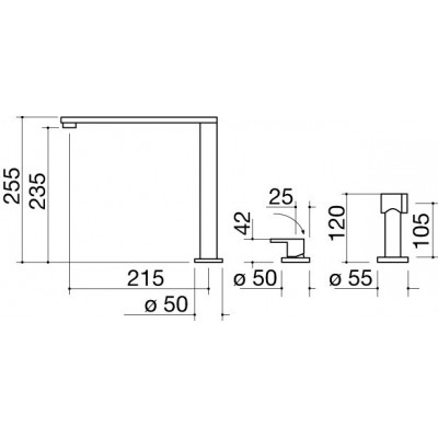 Barazza 1rubmbfrk mitigeur b_free kit