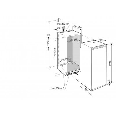 Liebherr irbdi 5151 built-in fridge + freezer