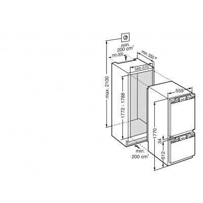 Liebherr IRCf 5121 frigorifero + freezer con vano cantina incasso