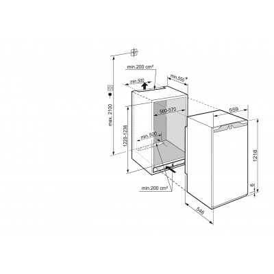 Liebherr ird 4121 Einbau-Kühlschrank + Gefrierschrank